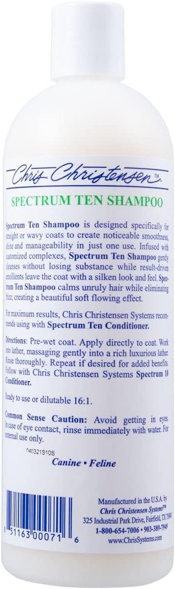 image:imageChris Christensen Applicator Measuring Bottle and Shampoo Concentrate Bundle Applicator Measuring Bottle 20mm Increments Spectrum Ten Shampoo Concentrate 16oz Moisturize Dry Coats