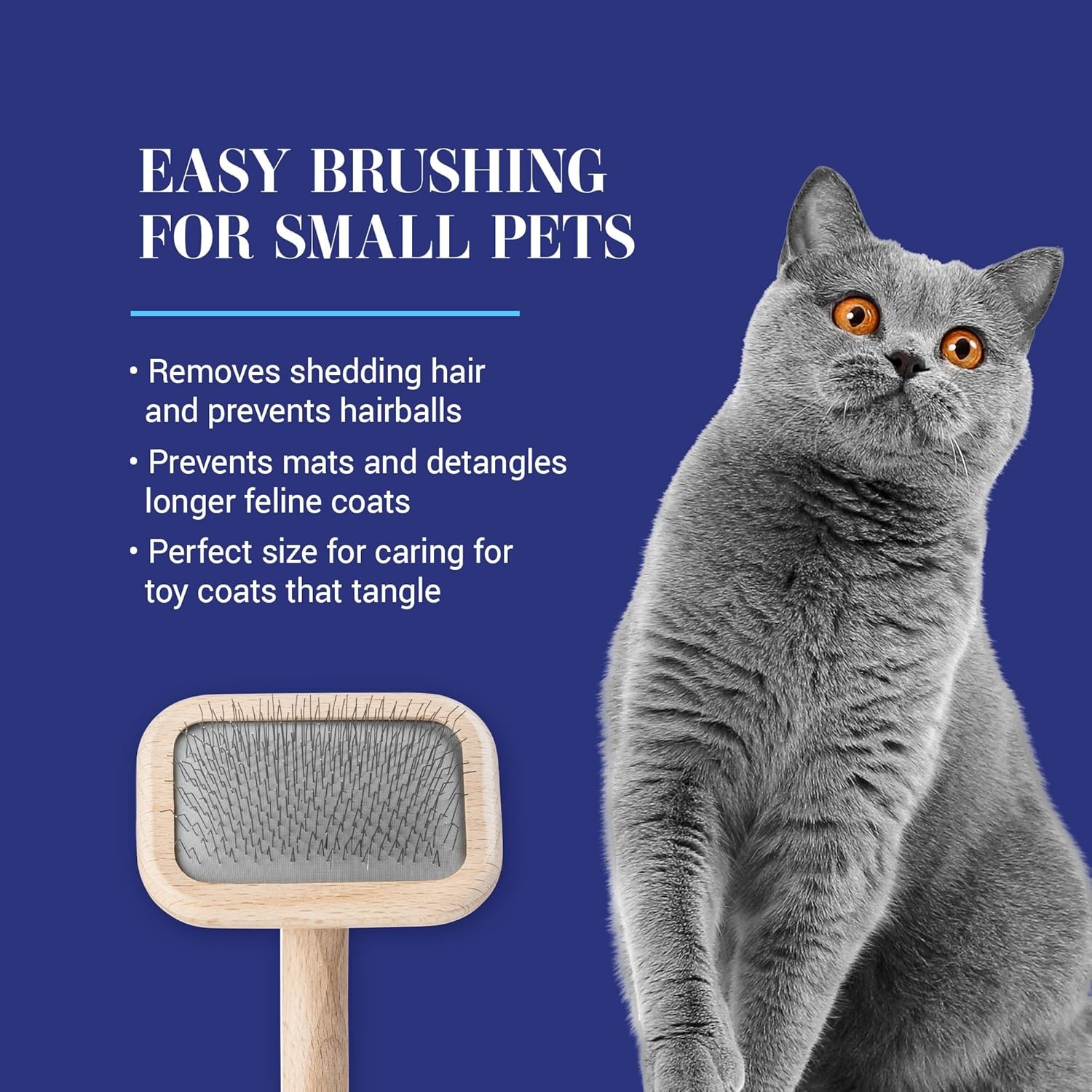 image:imageChris Christensen Mark II Slicker Brush for Dogs 12mm Pins Groom Like a Pro Handcrafted Lightweight Beechwood Ergonomic Handle Stainless Steel Pins A5II Small Made in GermanyMark I Extra Small