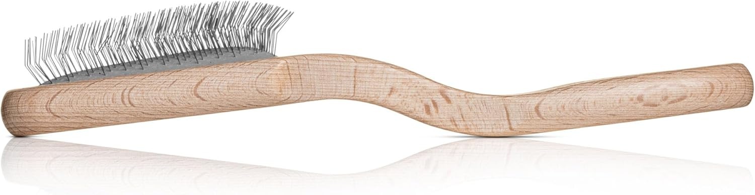 image:imageChris Christensen Mark II Slicker Brush for Dogs 12mm Pins Groom Like a Pro Handcrafted Lightweight Beechwood Ergonomic Handle Stainless Steel Pins A5II Small Made in GermanyMark V Triangle