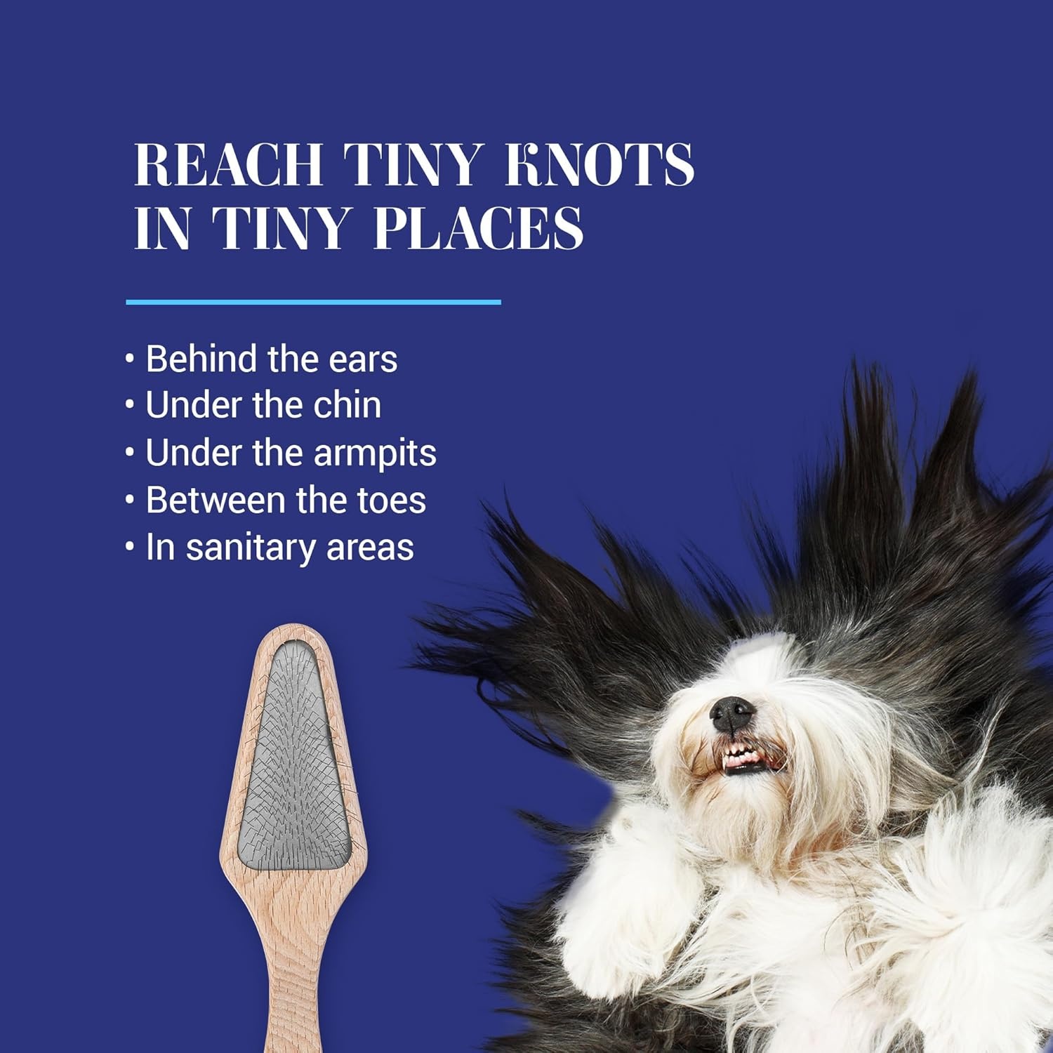 image:imageChris Christensen Mark II Slicker Brush for Dogs 12mm Pins Groom Like a Pro Handcrafted Lightweight Beechwood Ergonomic Handle Stainless Steel Pins A5II Small Made in GermanyMark V Triangle