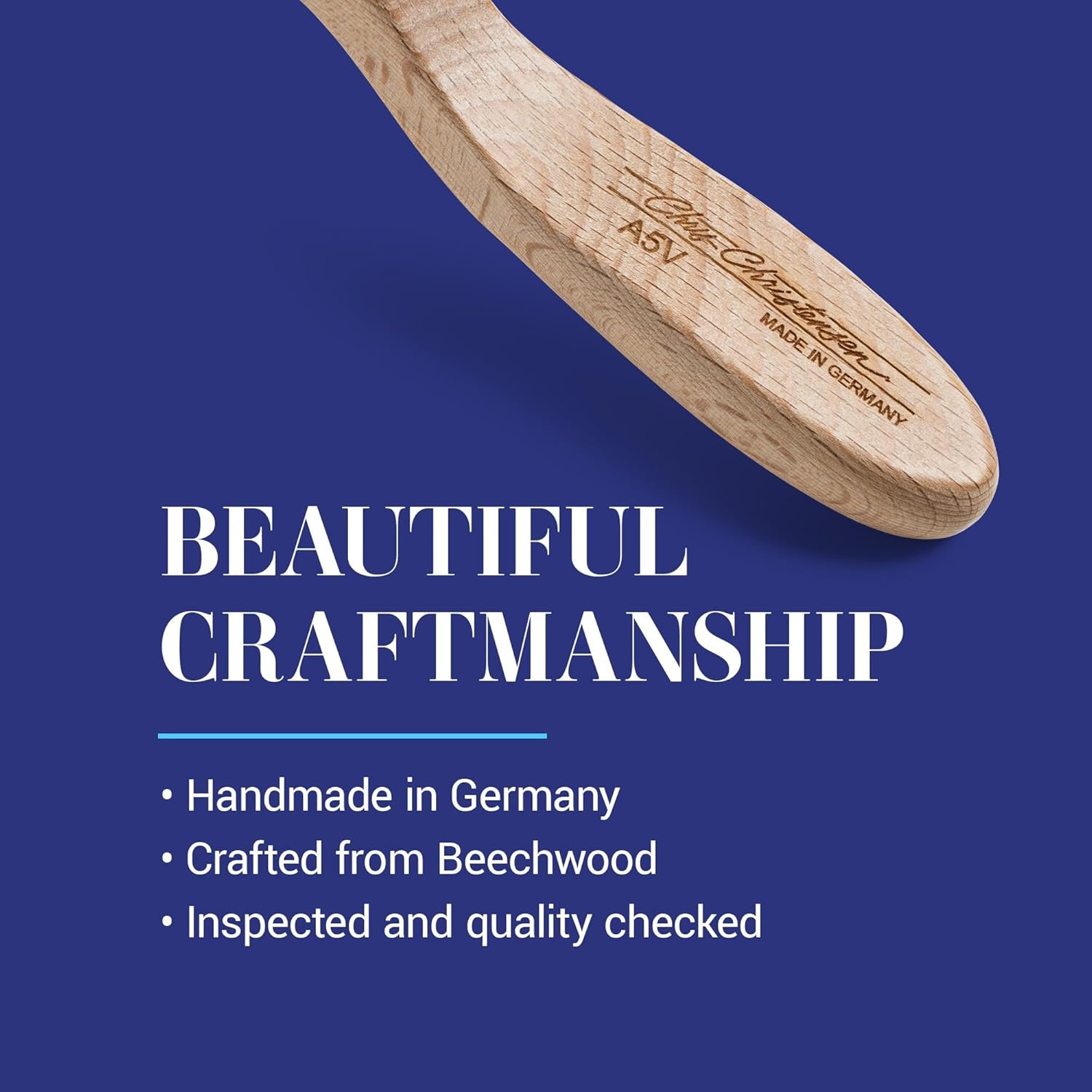 image:imageChris Christensen Mark II Slicker Brush for Dogs 12mm Pins Groom Like a Pro Handcrafted Lightweight Beechwood Ergonomic Handle Stainless Steel Pins A5II Small Made in GermanyMark V Triangle
