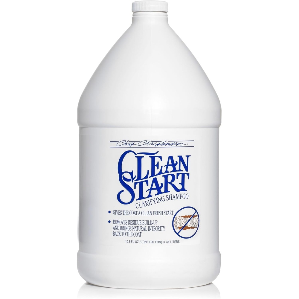 image:imageChris Christensen Clean Start Clarifying Dog Shampoo ProVitamin Formula That Wont Strip The Coat Removes Product Buildup Waxes Oil and Dirt 16 OuncesGallon