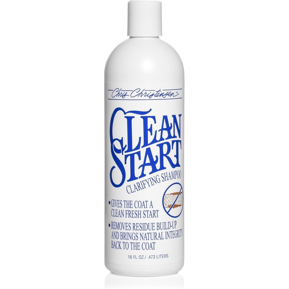 image:imageChris Christensen Clean Start Clarifying Dog Shampoo ProVitamin Formula That Wont Strip The Coat Removes Product Buildup Waxes Oil and Dirt 16 Ounces16 Ounces