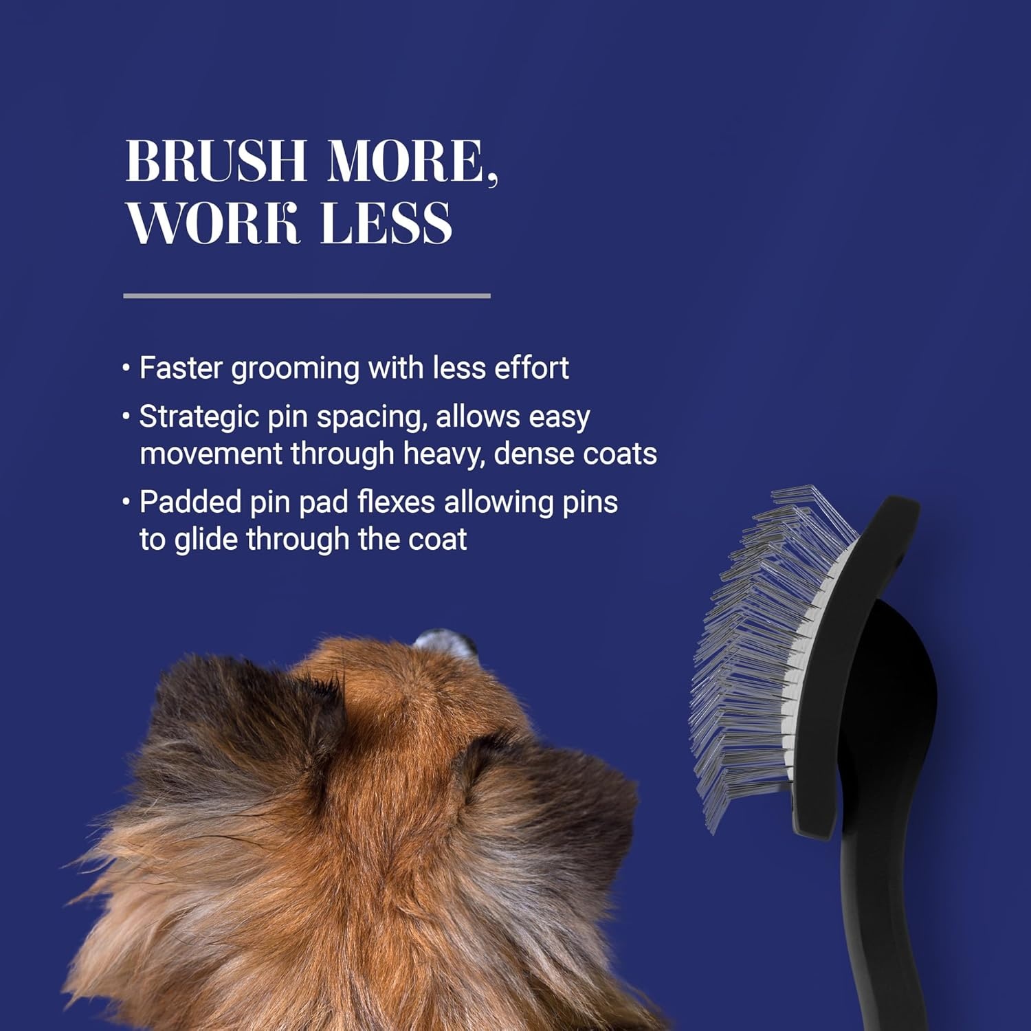 image:imageChris Christensen Big G Dog Slicker Brush Groom Like a Professional Fluff Detangle Style Saves Time Energy Made in Germany Coral MediumBlack