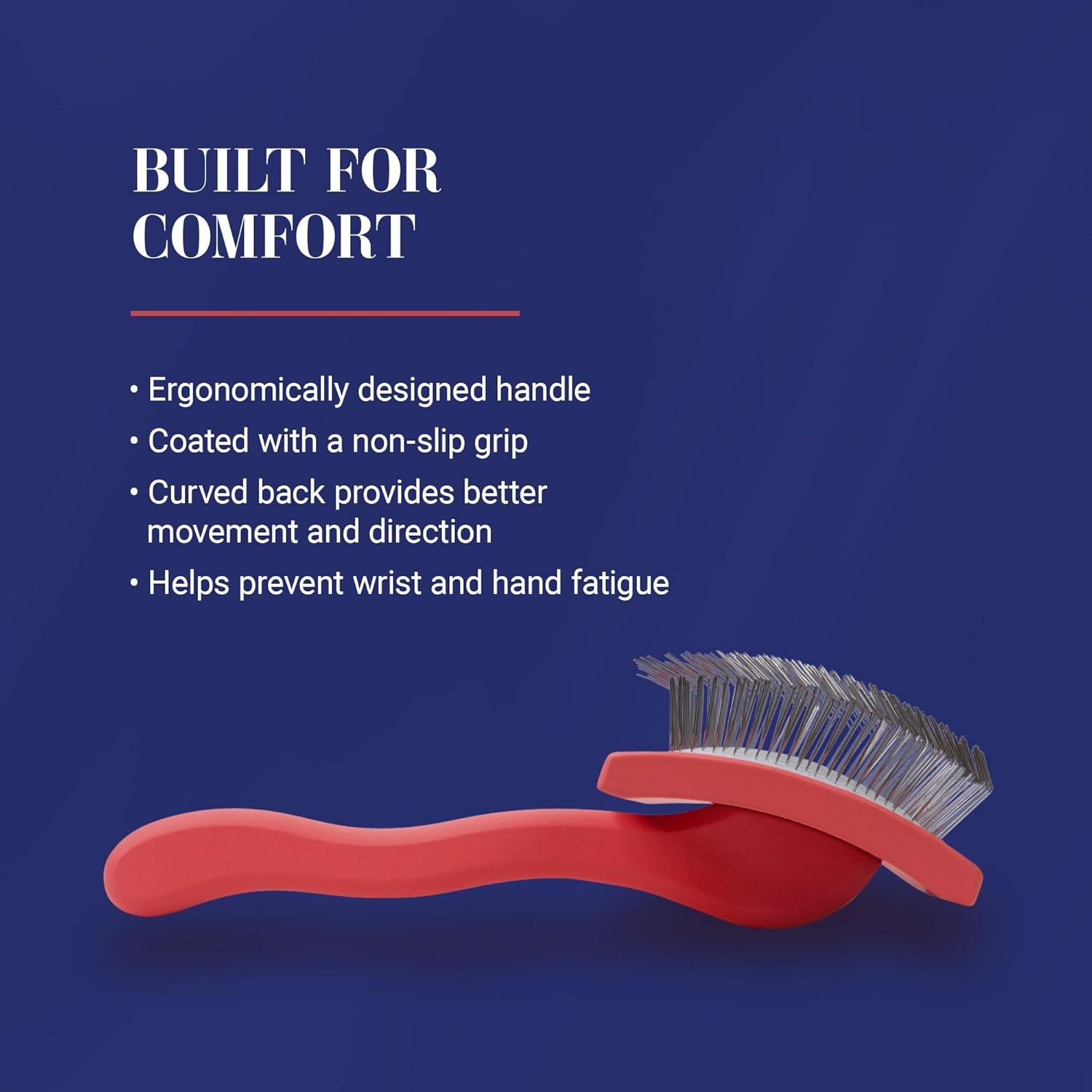 image:imageChris Christensen Big G Dog Slicker Brush Groom Like a Professional Fluff Detangle Style Saves Time Energy Made in Germany Coral MediumCoral