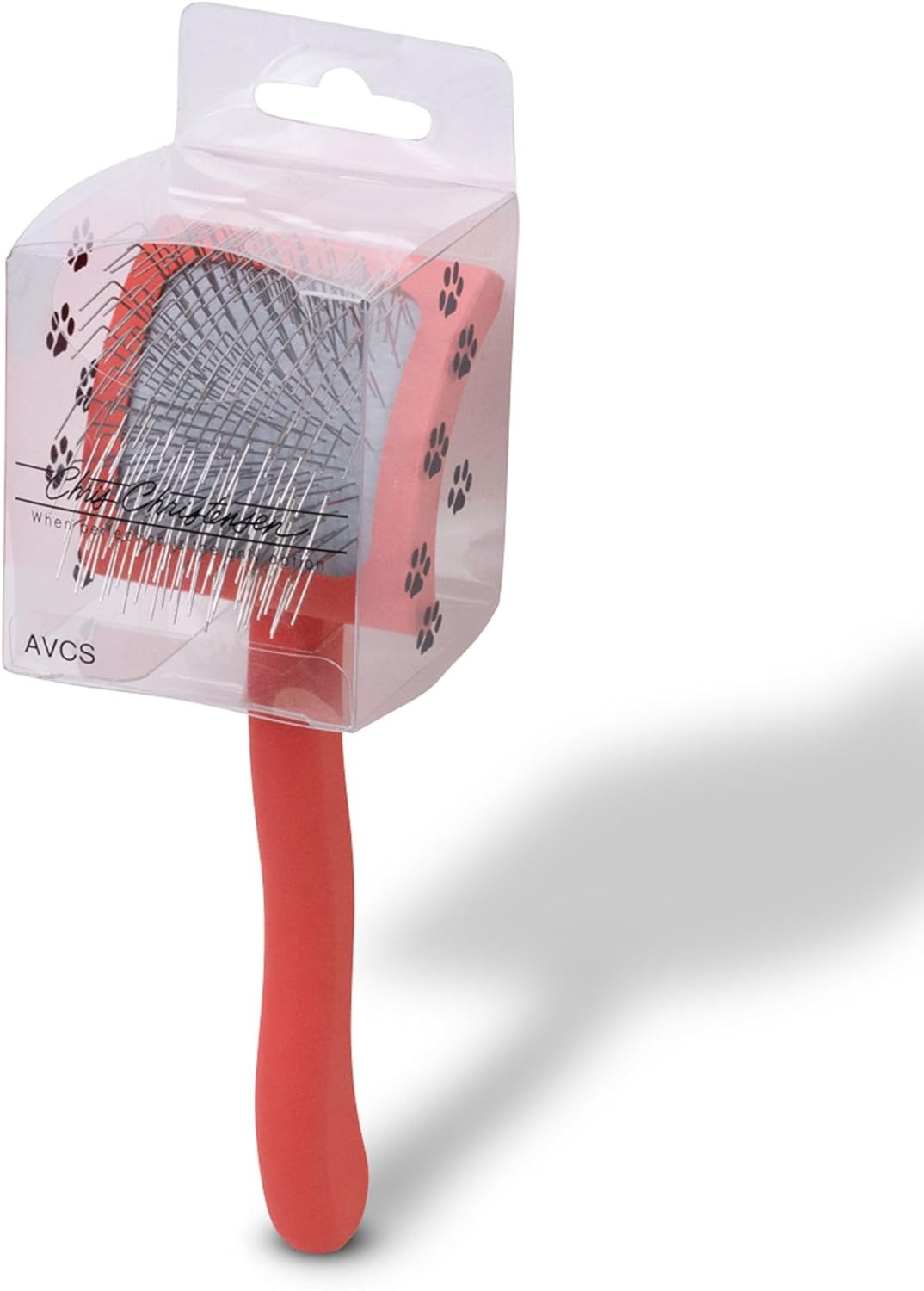 image:imageChris Christensen Big G Dog Slicker Brush Groom Like a Professional Fluff Detangle Style Saves Time Energy Made in Germany Coral MediumCoral
