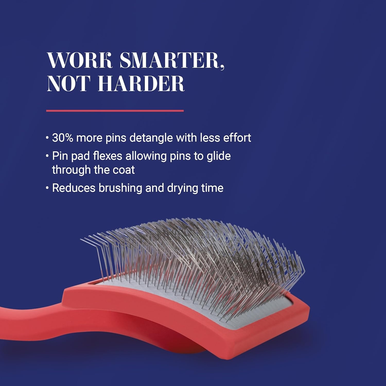 image:imageChris Christensen Big G Dog Slicker Brush Groom Like a Professional Fluff Detangle Style Saves Time Energy Made in Germany Coral MediumCoral
