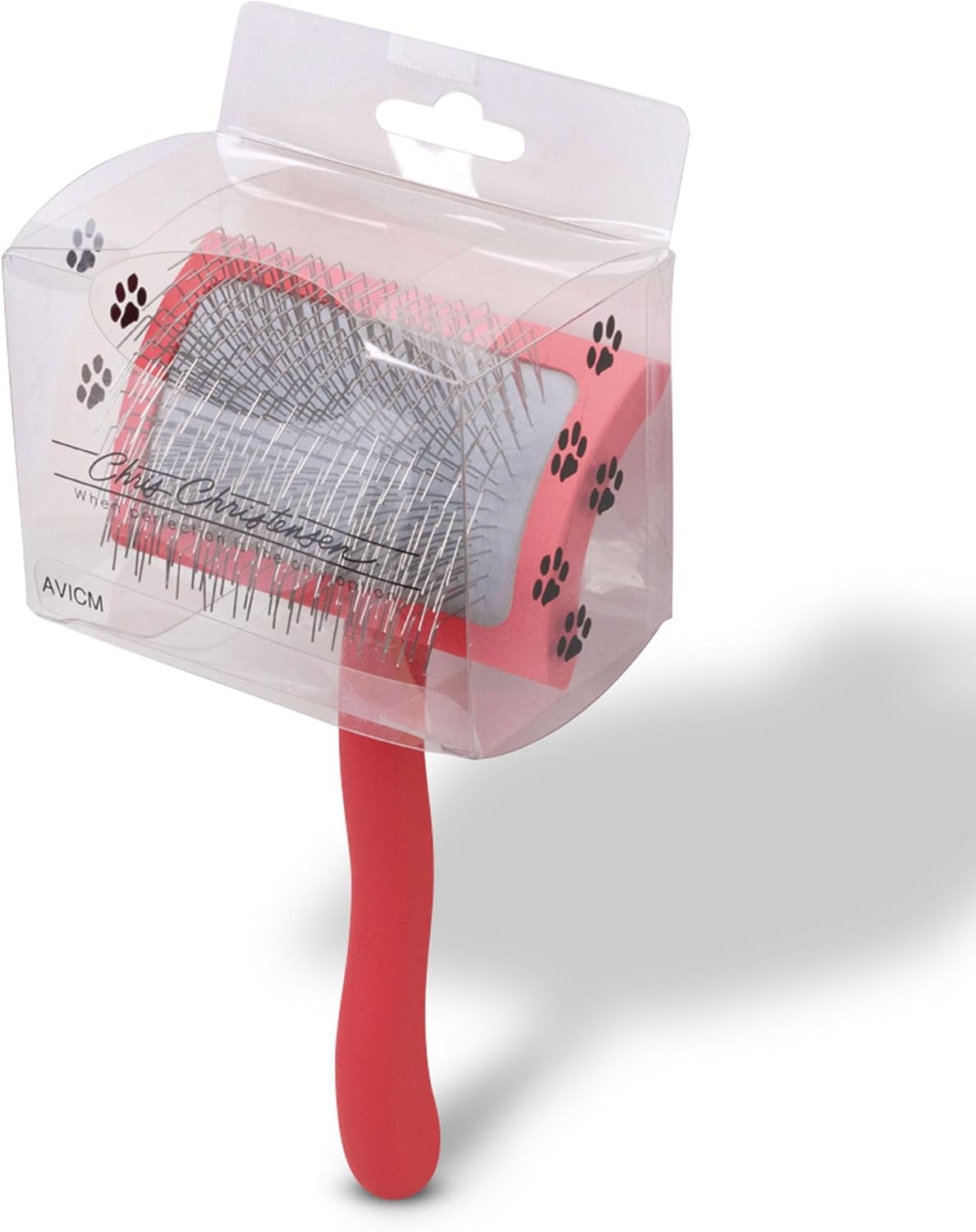 image:imageChris Christensen Big G Dog Slicker Brush Groom Like a Professional Fluff Detangle Style Saves Time Energy Made in Germany Coral MediumCoral