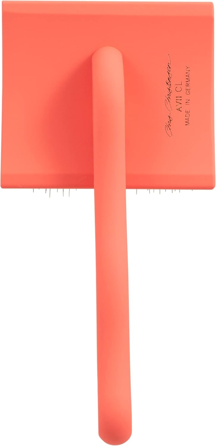 image:imageChris Christensen Big G Dog Slicker Brush Groom Like a Professional Fluff Detangle Style Saves Time Energy Made in Germany Coral MediumCoral