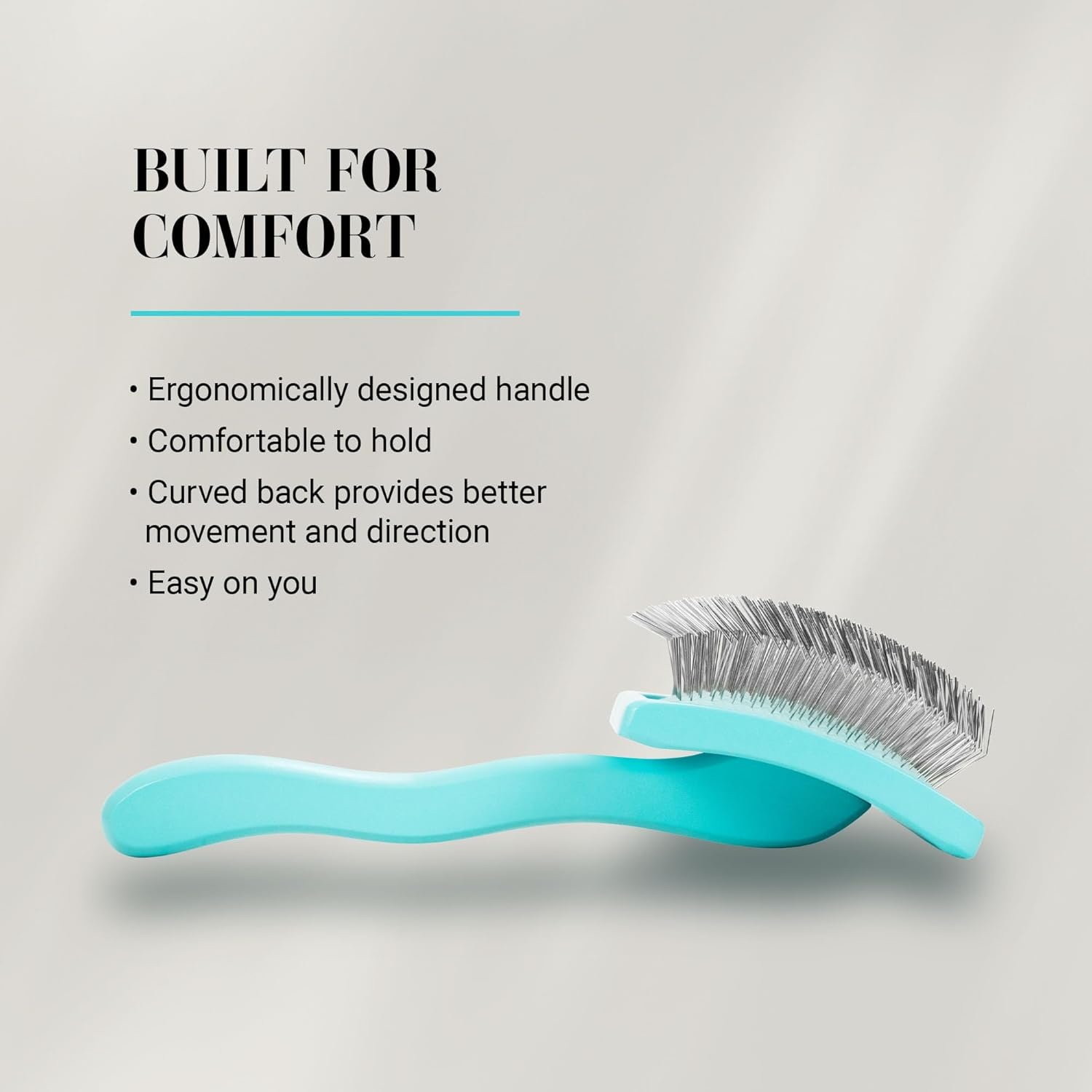 image:imageChris Christensen Big G Dog Slicker Brush Groom Like a Professional Fluff Detangle Style Saves Time Energy Made in Germany Coral MediumTeal
