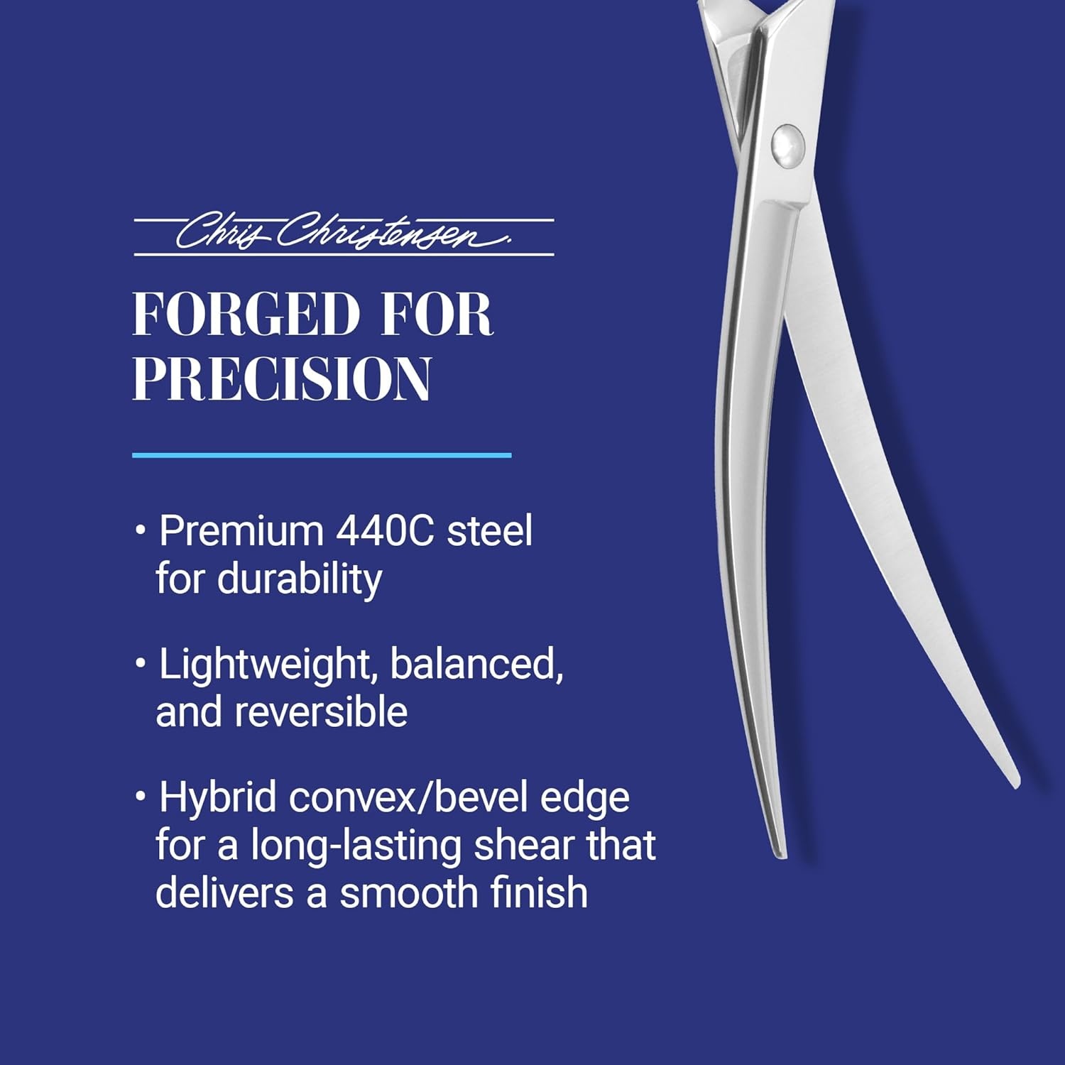 image:imageChris Christensen Classic Series Grooming Shears Full Set of Shears With Case Groom Like a Professional Any Skill Level Made From 440C Japanese Steel75 inch Curve