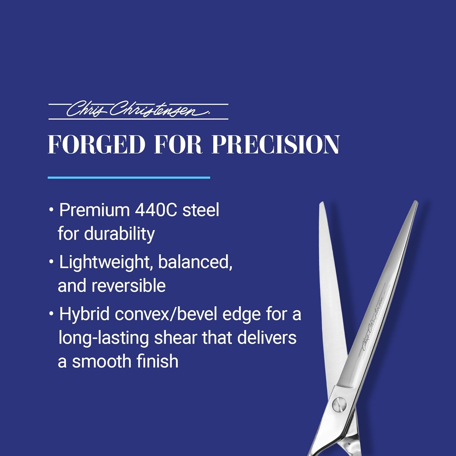 image:imageChris Christensen Classic Series Grooming Shears Full Set of Shears With Case Groom Like a Professional Any Skill Level Made From 440C Japanese Steel8 inch Straight