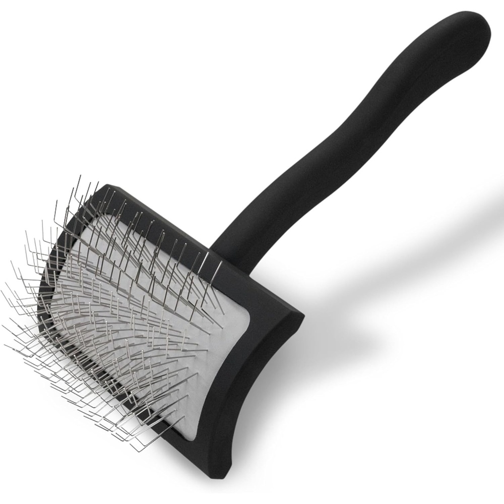 image:imageChris Christensen Big G Dog Slicker Brush Groom Like a Professional Fluff Detangle Style Saves Time Energy Made in Germany Coral MediumBlack