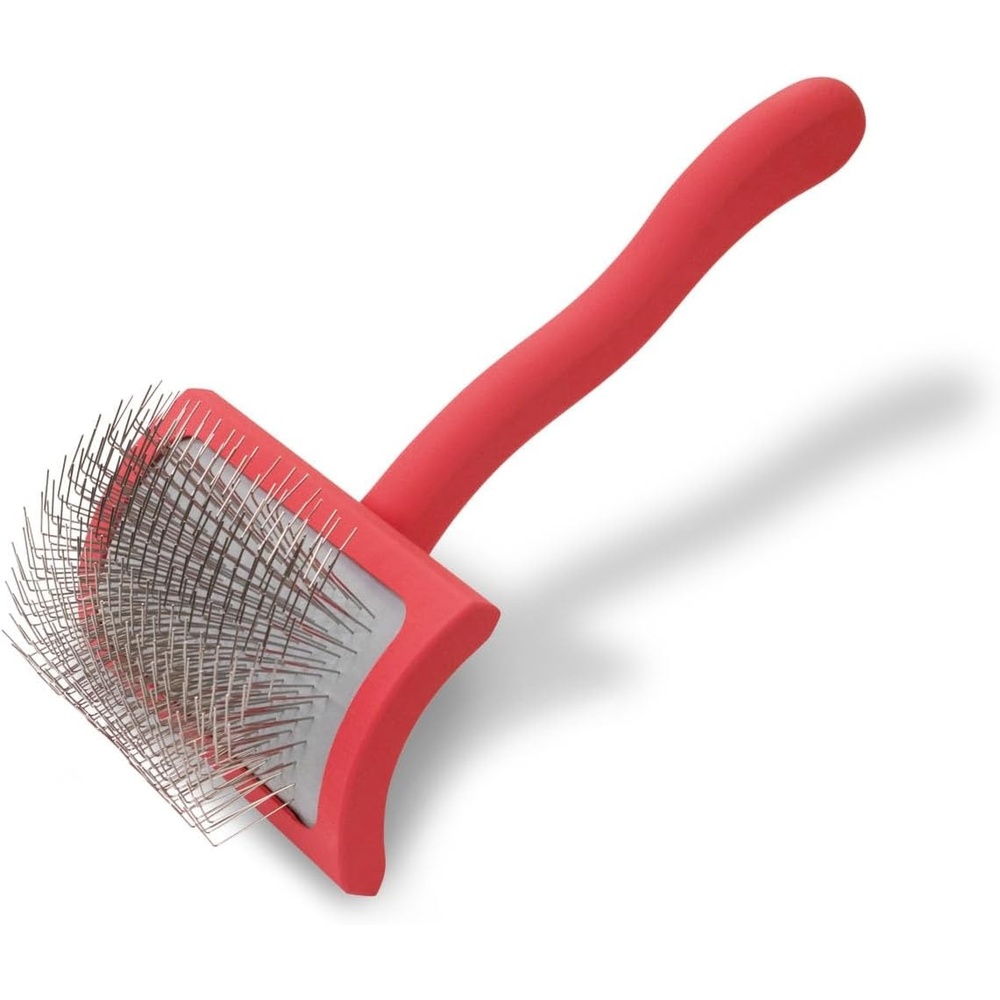 image:imageChris Christensen Big G Dog Slicker Brush Groom Like a Professional Fluff Detangle Style Saves Time Energy Made in Germany Coral MediumCoral