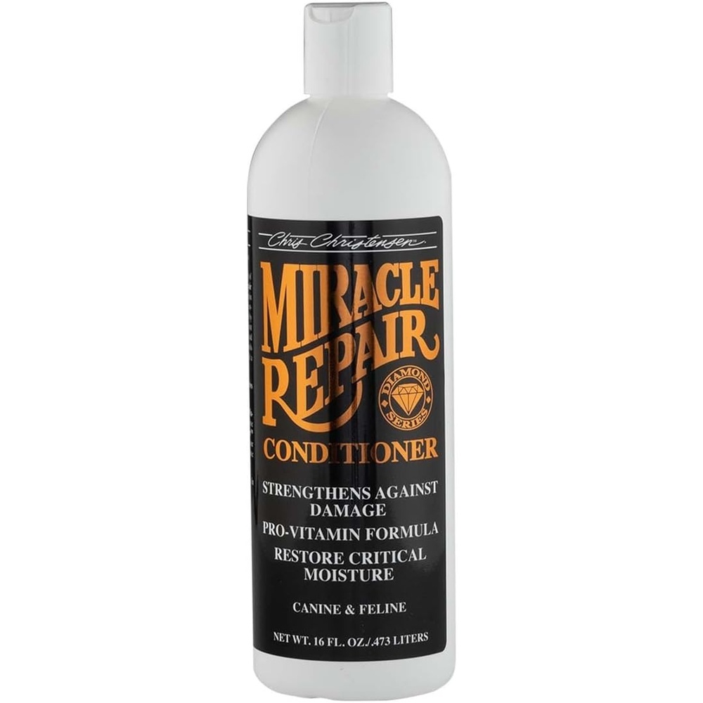 image:imageChris Christensen Diamond Series Miracle Repair Dog Conditioner Groom Like a Professional ProVitamin Formula Provides Maximum Moisture Use on Both Dogs and Cats Made in USA 16 oz16 oz