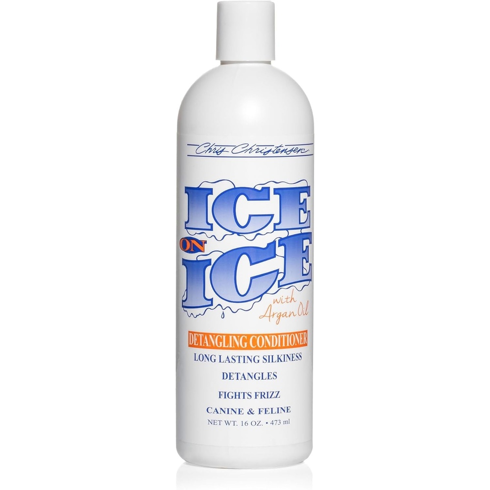 image:imageChris Christensen Ice on Ice Detangling Dog Conditioner Groom Like a Professional Dematts Moisturizes Creates Long Lasting Silkiness All Coat Types Made in USA 16oz16oz