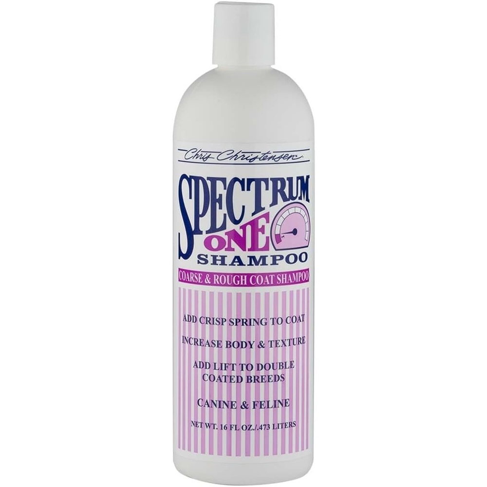 image:imageChris Christensen Spectrum One Dog Shampoo Coarse and Rough Coat Groom Like a Professional Maintain Crisp Texture Will Not Dry Out Coat or Skin Made in The USA 16 oz16 Ounce