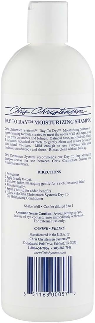 image:imageChris Christensen Day to Day Ultra Concentrated Dog Shampoo Makes up to 8 Bottles Groom Like a Professional Moisturizing All Coat Types for Daily Use Made in USA 16oz16 oz