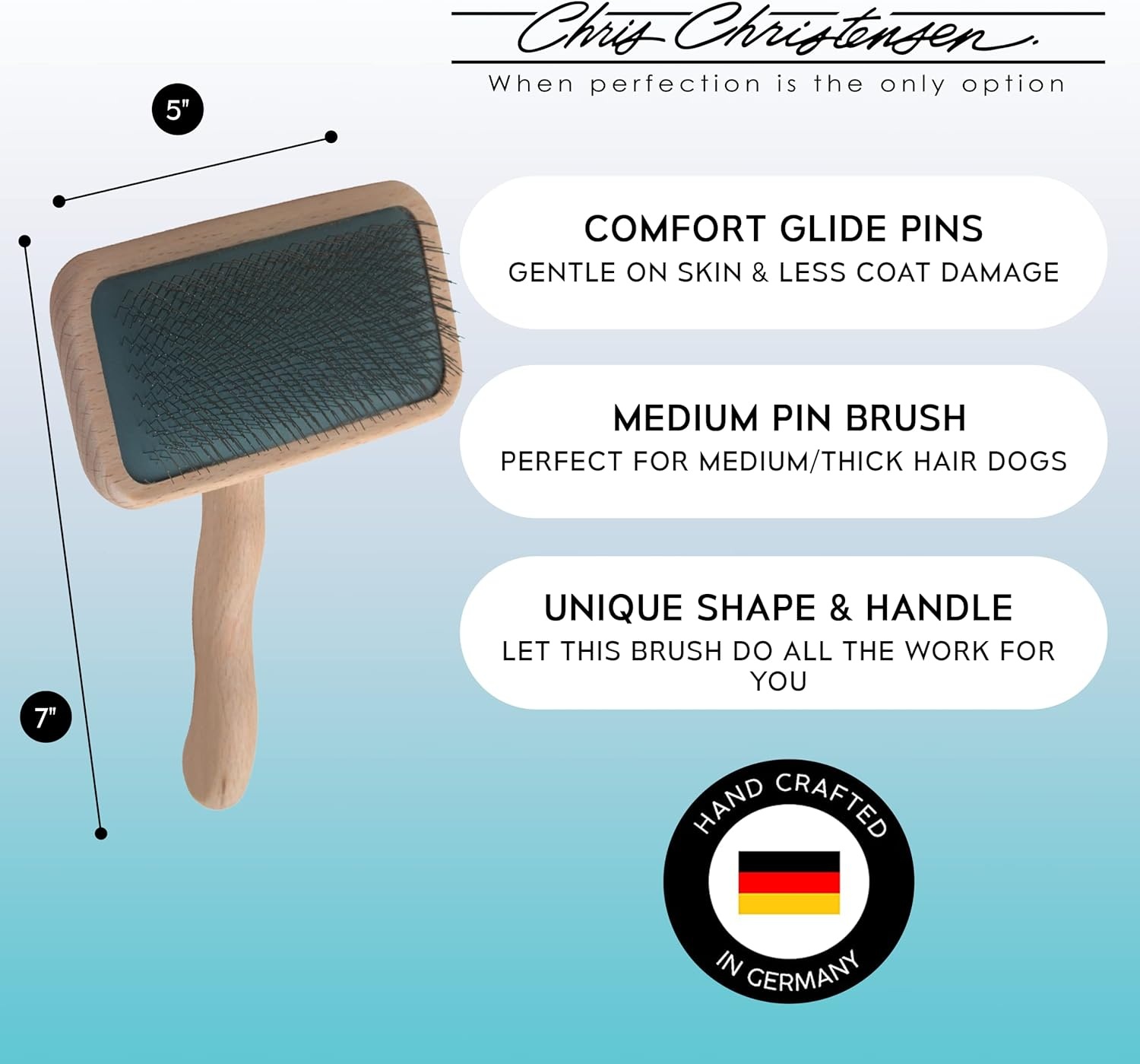 image:imageChris Christensen Detangle and Finishing Bundle Ice on Ice Detangler Adds Elasticity amp Strength Mark III Slicker Brush with Stainless Steel Pins
