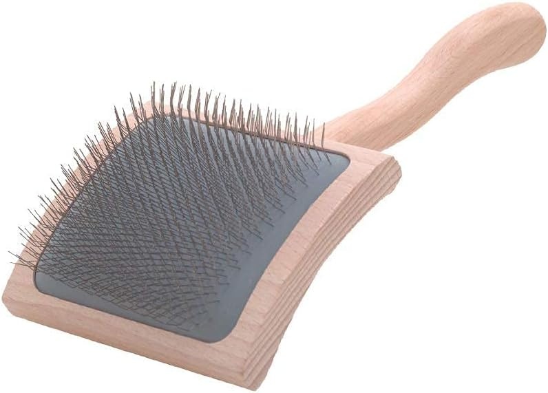 image:imageChris Christensen Detangle and Finishing Spray Dog Brush Bundle Ice on Ice Detangler amp Finishing Spray Adds Elasticity amp Strength Mark VII Curved Slicker Brush Stainless Steel Pins