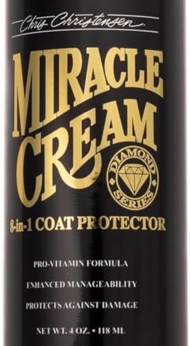 image:imageChris Christensen Diamond Series Miracle Cream 8 in 1 Coat Protector Groom Like a Professional Adds Moisture Smooth Coat and Controls Fizz Made in USA 4 oz