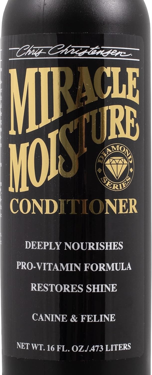image:imageChris Christensen Diamond Series Miracle Moisture Dog Conditioner Groom Like a Professional ProVitamin Formula Provides Maximum Moisture Use on Both Dogs and Cats Made in USA 16 oz16 oz