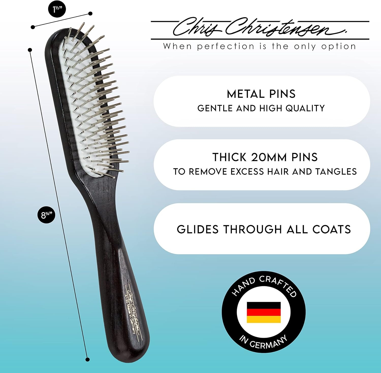 image:imageChris Christensen Ice on Ice Detangle amp Finishing Bundle Detangler Spray for Elasticity amp Strength 20mm Slip Dematting Brush for Smooth Coats