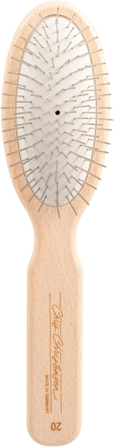 image:imageChris Christensen Ice on Ice Detangle and Finishing Spray 20mm Oval Original Series Brush Adds Elasticity amp Strength Stainless Steel Pins White Dog Brush