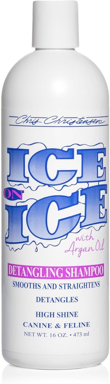image:imageChris Christensen Ice on Ice Family 16 oz Bundle Ice on Ice Detangling Shampoo Detangling Conditioner DetanglingFinishing Spray Groom Like a Professional Made in USA