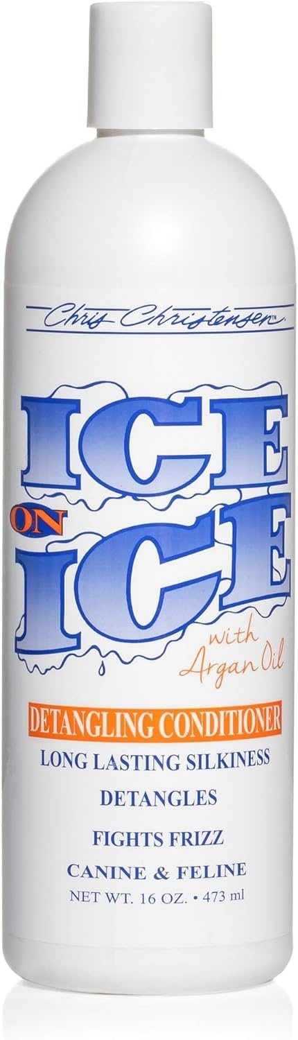 image:imageChris Christensen Ice on Ice Family 16 oz Bundle Ice on Ice Detangling Shampoo Detangling Conditioner DetanglingFinishing Spray Groom Like a Professional Made in USA