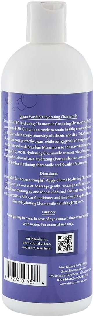image:imageChris Christensen Smartwash50 Hydrating Blend Ultra Concentrated Dog Shampoo Makes Up to 50 Bottles Groom Like A Professional Delightfully Fragranced Suitable for All Coats Made in USA 16 OzHydrating Blend 16 Oz