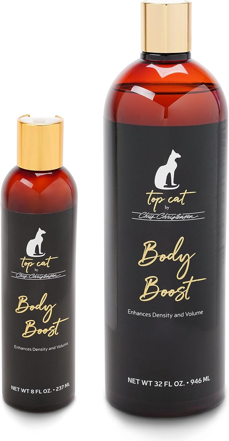 image:imageChris Christensen Top Cat Body Boost Coat Treatment for Cats Groom Like a Professional Enhances Volume amp Density Repairs Coat Damage Made in USA 8 oz