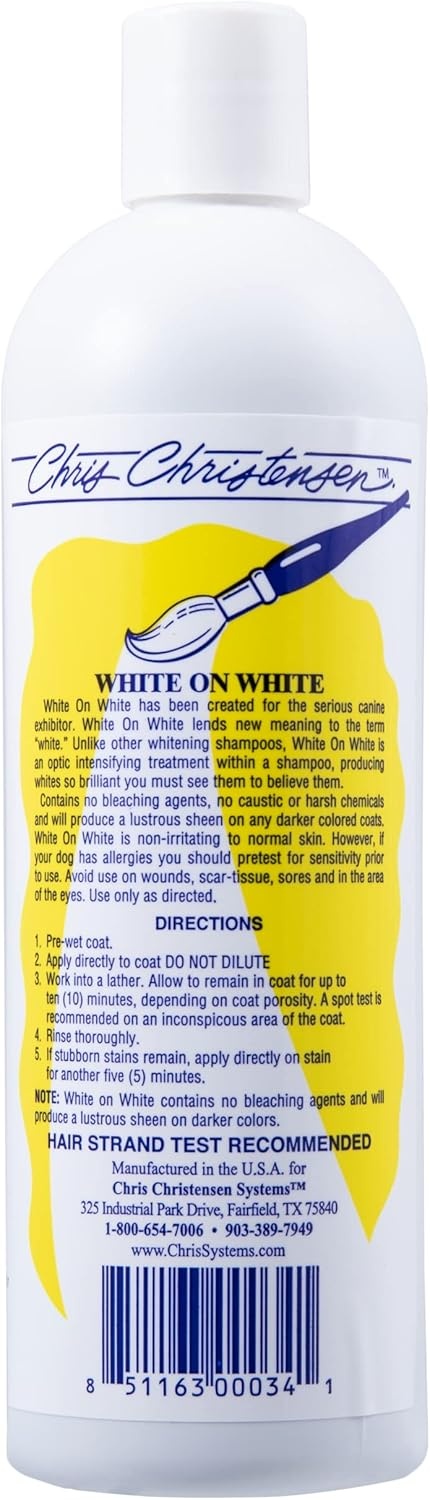 image:imageChris Christensen White on White Whitening Treatment Dog Shampoo 16OZ16oz