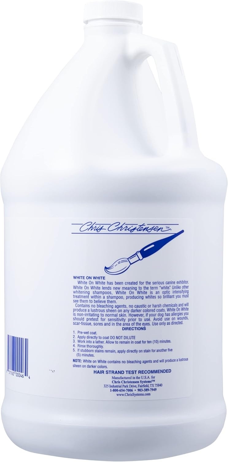 image:imageChris Christensen White on White Whitening Treatment Dog Shampoo 16OZ1GAL