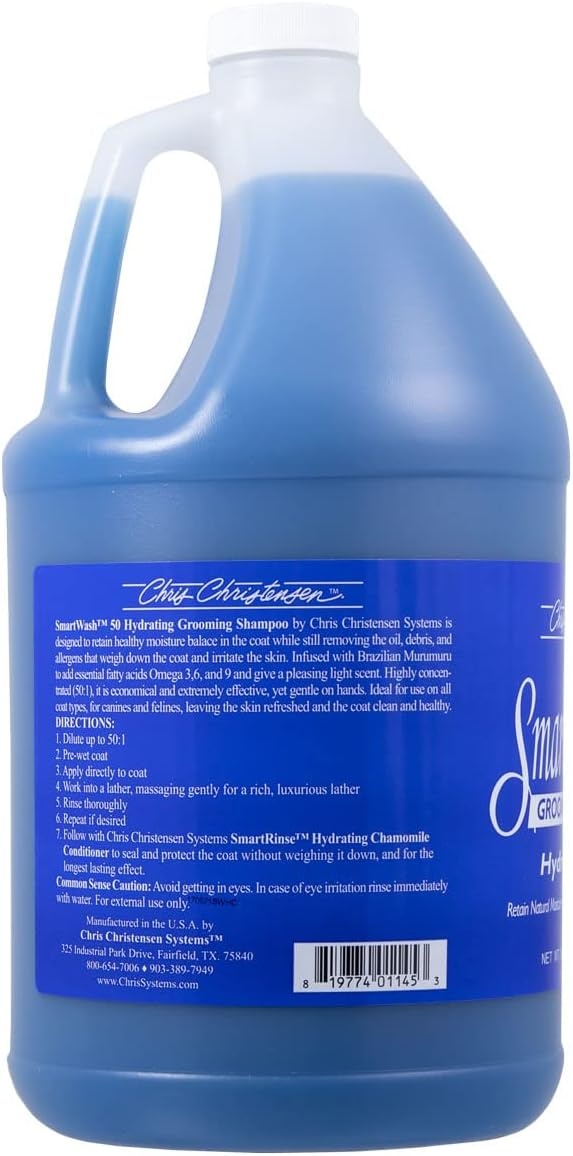 image:imageChris Christensen amp Jelly Pet Bundle SmartWash50 Hydrating Chamomile Gallon Royal Blue Jelly Pet Grooming Loop Groom Like a Professional Made in USA