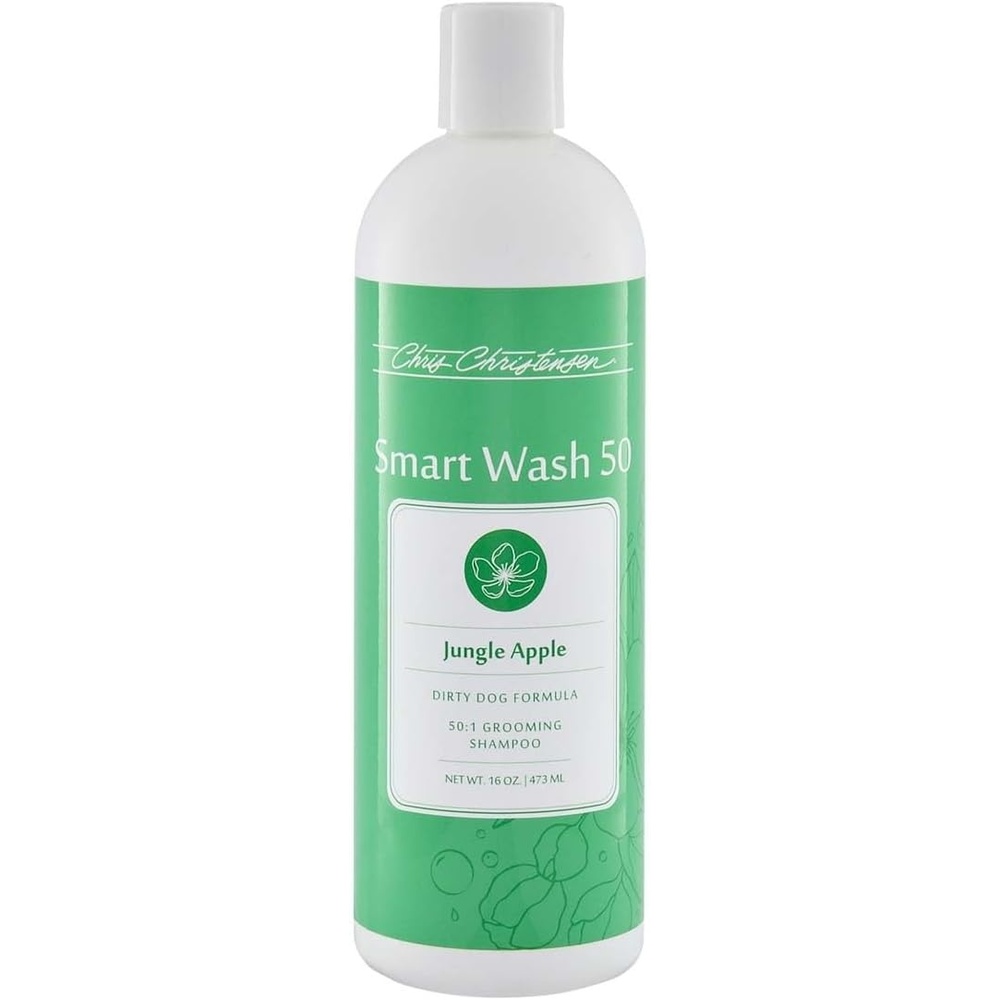 image:imageChris Christensen Smartwash50 Hydrating Blend Ultra Concentrated Dog Shampoo Makes Up to 50 Bottles Groom Like A Professional Delightfully Fragranced Suitable for All Coats Made in USA 16 OzJungle Apple 16 Oz
