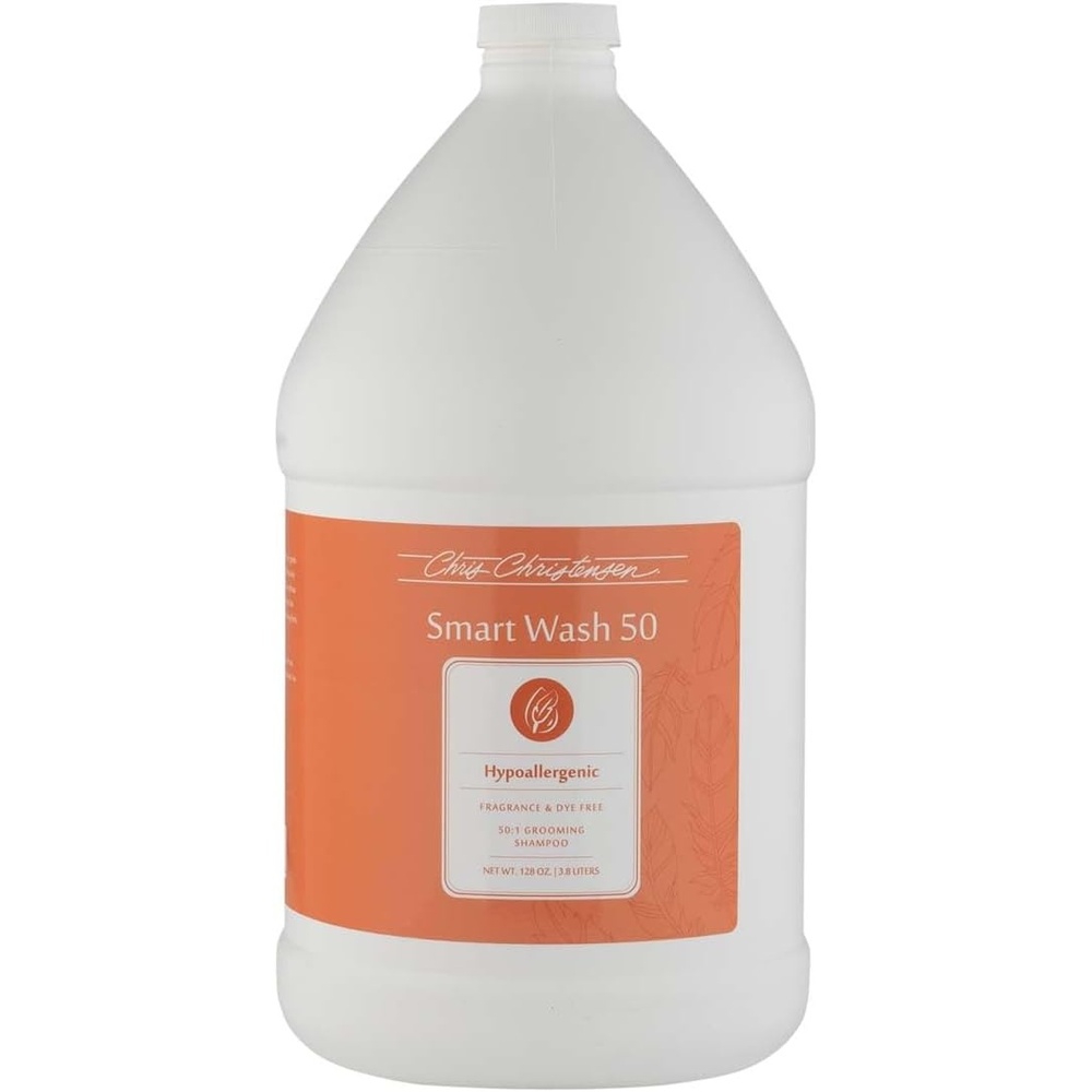 image:imageChris Christensen Smartwash50 Hydrating Blend Ultra Concentrated Dog Shampoo Makes Up to 50 Bottles Groom Like A Professional Delightfully Fragranced Suitable for All Coats Made in USA 16 OzHypoallergenic 1 Gallon