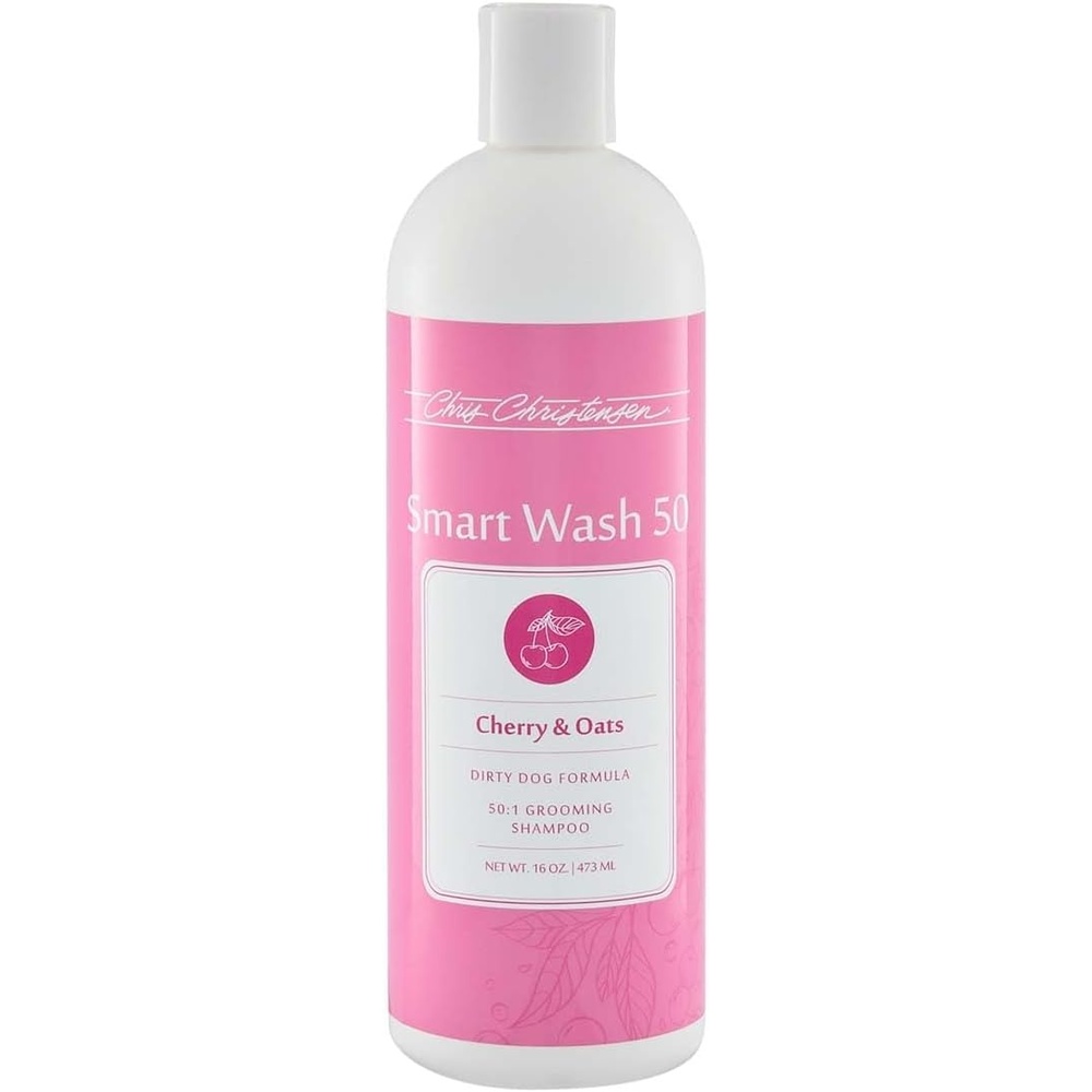image:imageChris Christensen Smartwash50 Hydrating Blend Ultra Concentrated Dog Shampoo Makes Up to 50 Bottles Groom Like A Professional Delightfully Fragranced Suitable for All Coats Made in USA 16 OzCherry Oats 16 Oz