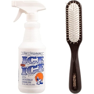 image:imageChris Christensen Ice on Ice Detangle amp Finishing Bundle Detangler Spray for Elasticity amp Strength  20mm Slip Dematting Brush for Smooth Coats