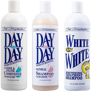 image:imageChris Christensen Shampoo amp Conditioner 16 oz Bundle  Day to Day Conditioner  Day to Day Oatmeal Shampoo  White on White Shampoo Groom Like a Professional Made in USA