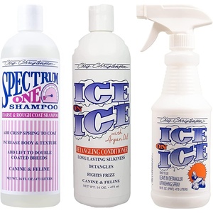 image:imageChris Christensen Shampoo amp Conditioner 16 oz Bundle  Spectrum One Shampoo  Ice on Ice Detangling Conditioner  DentanglingFinishing Spray Groom Like a Professional Made in USA