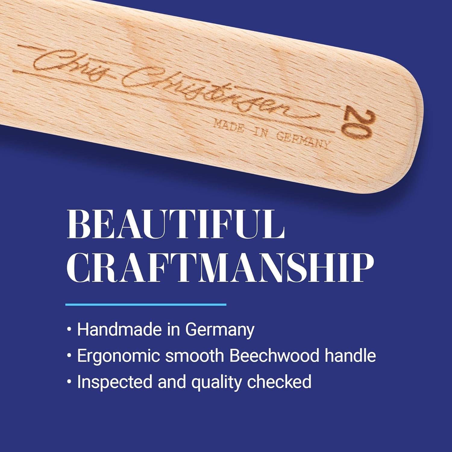 image:imageChris Christensen 20 mm Oblong Pin Dog Brush Original Series Groom Like a Professional Stainless Steel Pins Lightweight Beech Wood Body Ground and Polished TipsBrown