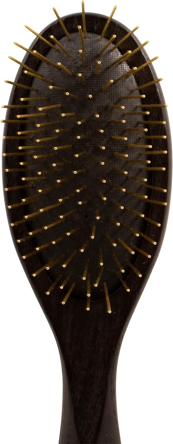 image:imageChris Christensen 20 mm Pocket Oval Pin Dog Brush Fusion Series Groom Like a Professional Brass Pins 100 Static Free Ground and Polished Tips Made in GermanyBrown
