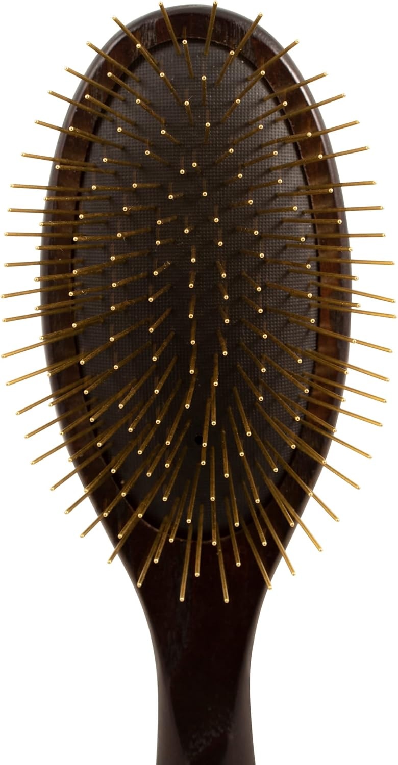 image:imageChris Christensen 27 mm Oval Pin Dog Brush Fusion Series Groom Like a Professional Brass Pins 100 Static Free Ground and Polished Tips11 in Oval