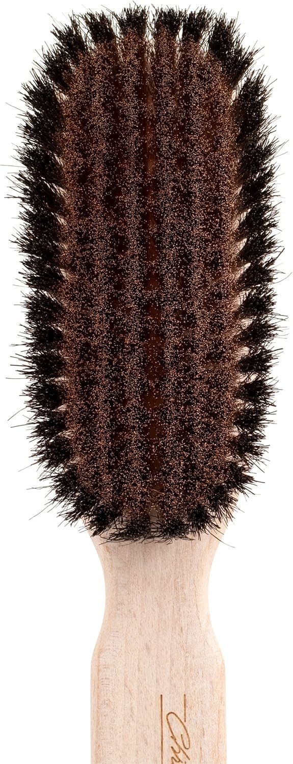 image:imageChris Christensen Boar Dog Brush Groom Like a Professional Ionic Series Brass Bristles Positive Ionic Charge Pulls Debris and Dander LargeBrown