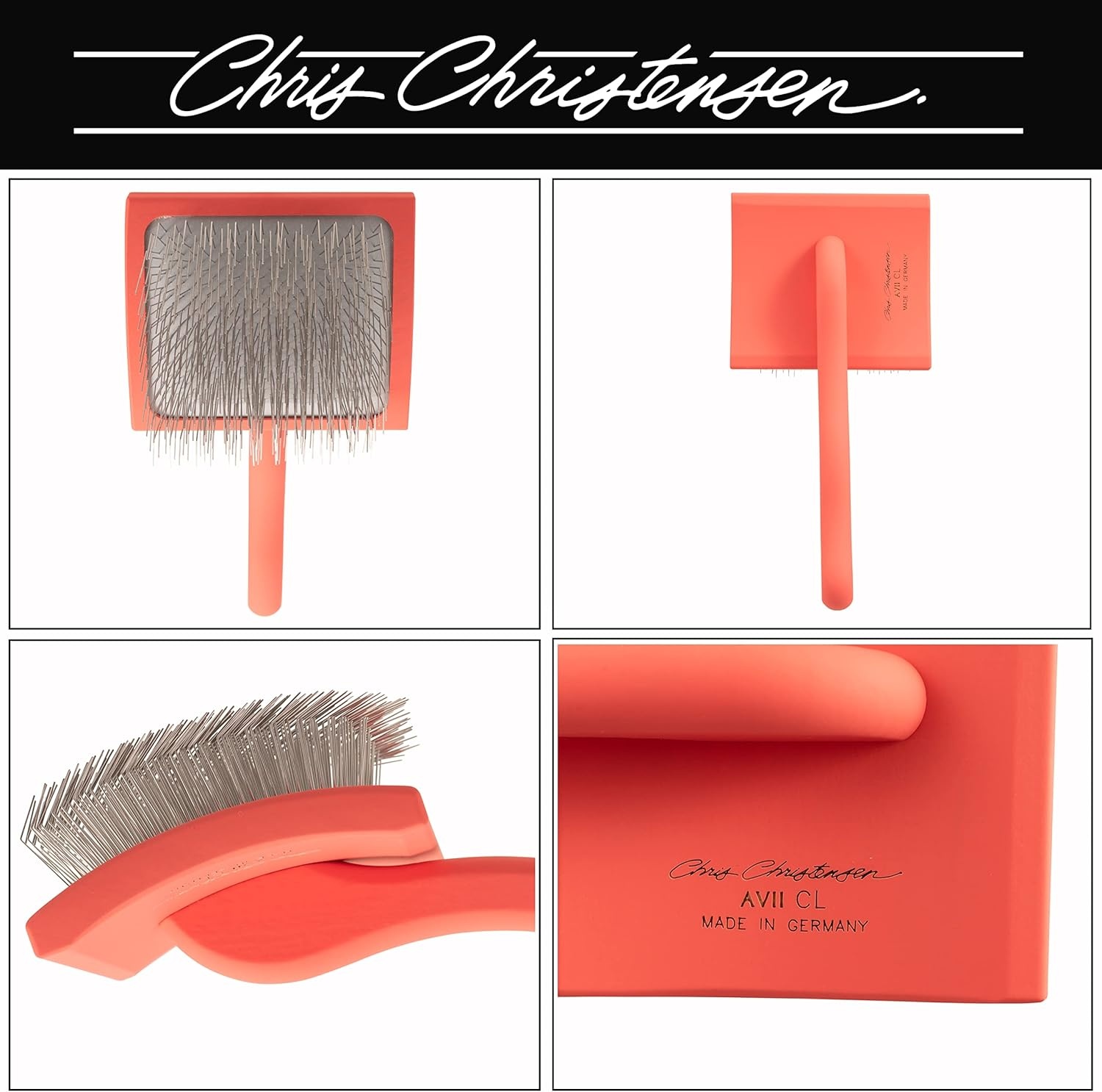 image:imageChris Christensen Brush amp Comb Bundle Big K and Big G Slicker Brush 000 75 in Greyhound Style FineCoarse Comb Groom Like a Professional Made in USA