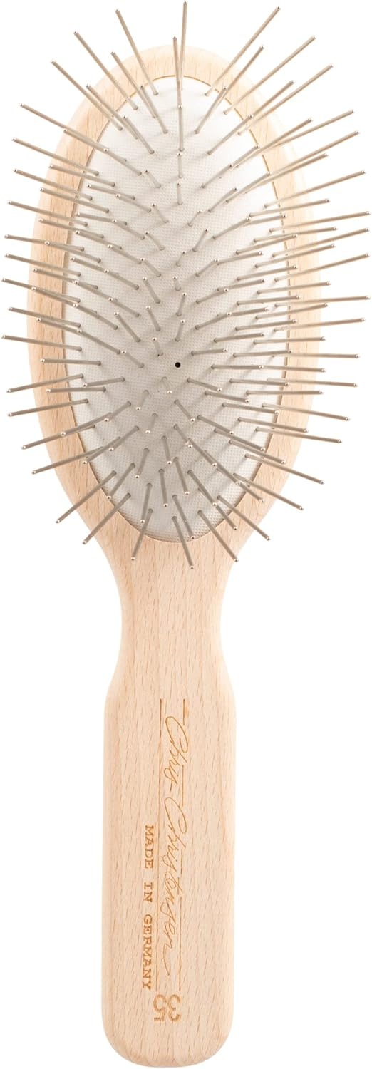 image:imageChris Christensen Detangle and Finishing Spray Dog Brush Bundle Ice on Ice Detangler amp Finishing Spray Adds Elasticity amp Strength 35mm Oval Original Series Brush Stainless Steel Pins