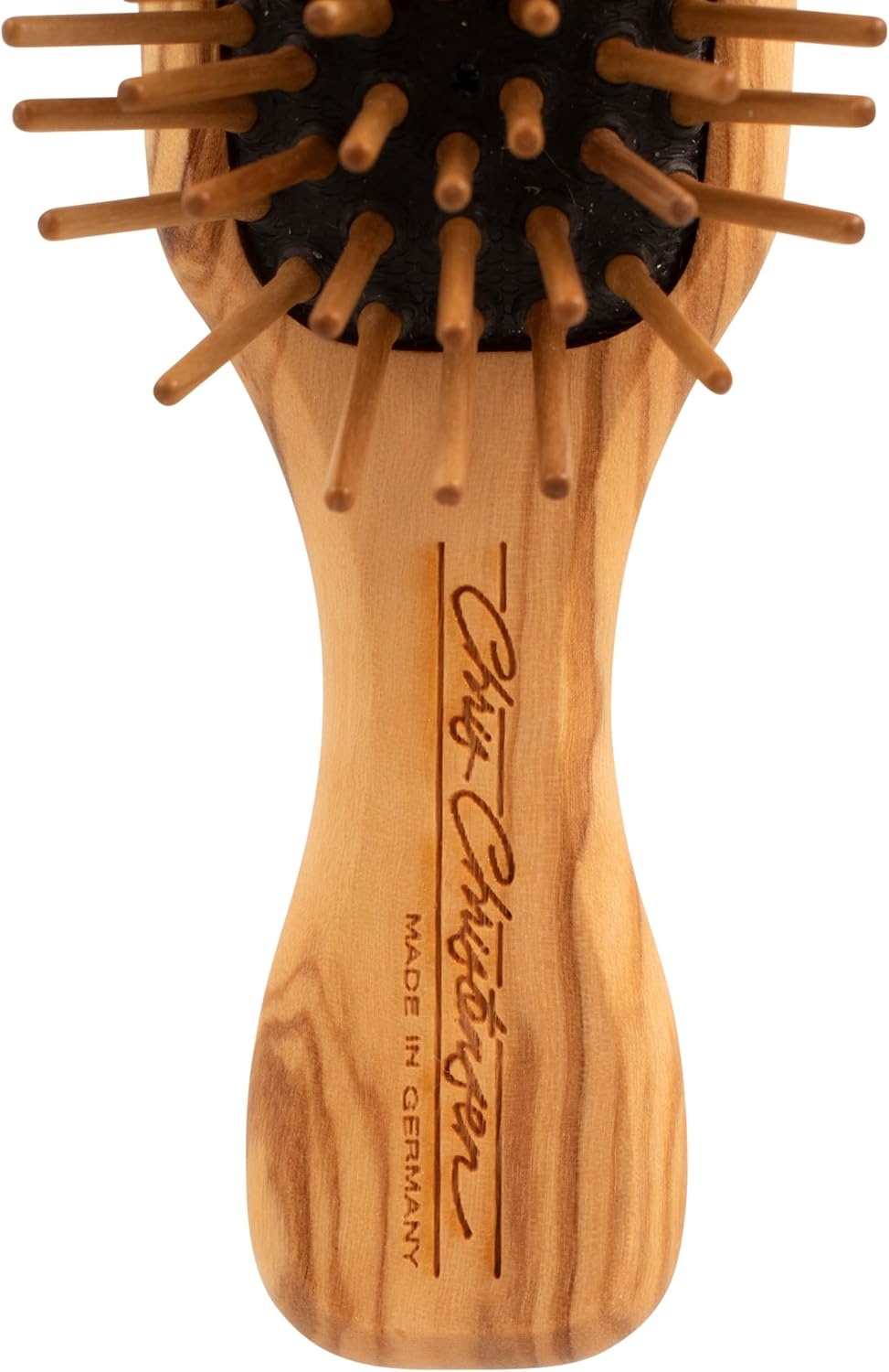 image:imageChris Christensen Dog Brush 20 mm Tiny Tot Wood Pin Series Groom Like a Professional Readl Wood Pins 100 StaticFree Redistribute Natural Oils into Coat Reduces Painful Pulling 46 x 15