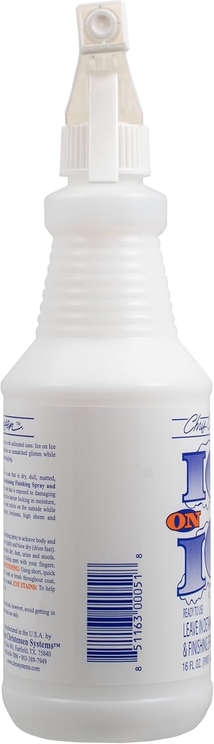image:imageChris Christensen Dog Brush Bundle Ice on Ice Detangler Adds Elasticity amp Strength 16mm Mini TBrush with Stainless Steel Pins