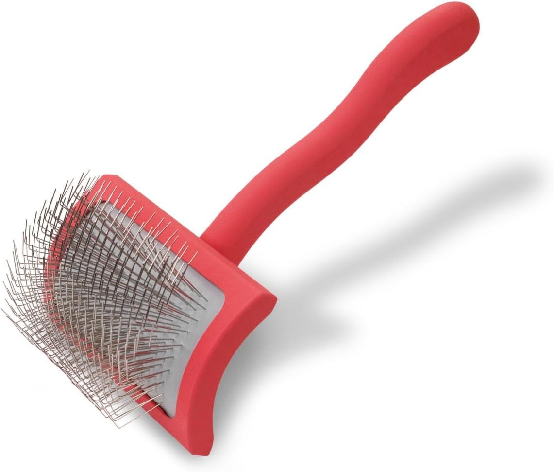 image:imageChris Christensen Dog Brush Bundle Ice on Ice Detangler amp Finishing Spray for Elasticity amp Strength Big G Medium Slicker Brush for Fluffing and Detangling